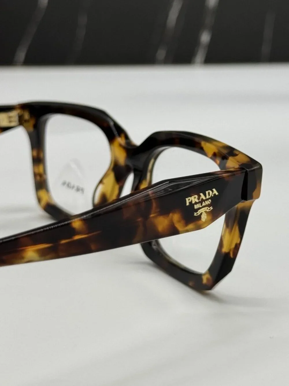 NWT Prada PRC08V 14L1O1 Havana Brown Women Eyeglasses PR C08V